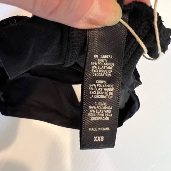 Skims Bralette Womens size XXS Black Summer Mesh Plunge - Picture 7 of 7